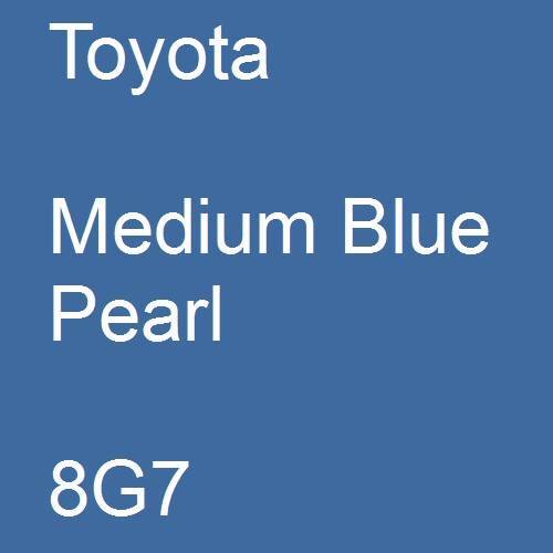 Toyota, Medium Blue Pearl, 8G7.